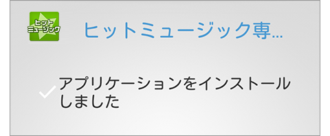 インストール完了